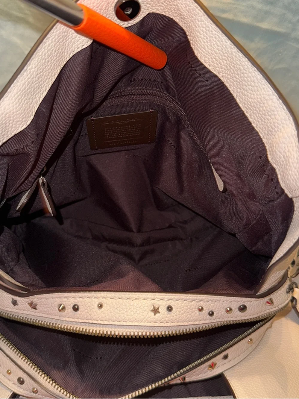 Coach Edie Shoulder Bag 31 With Star Rivets & Coach Wristlet With Ombré Rivets